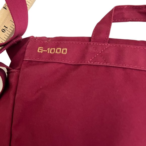 Fjallraven G-1000 FOLDSACK NO 3 Bag Red Crossbody Messenger Bag - Picture 3 of 13
